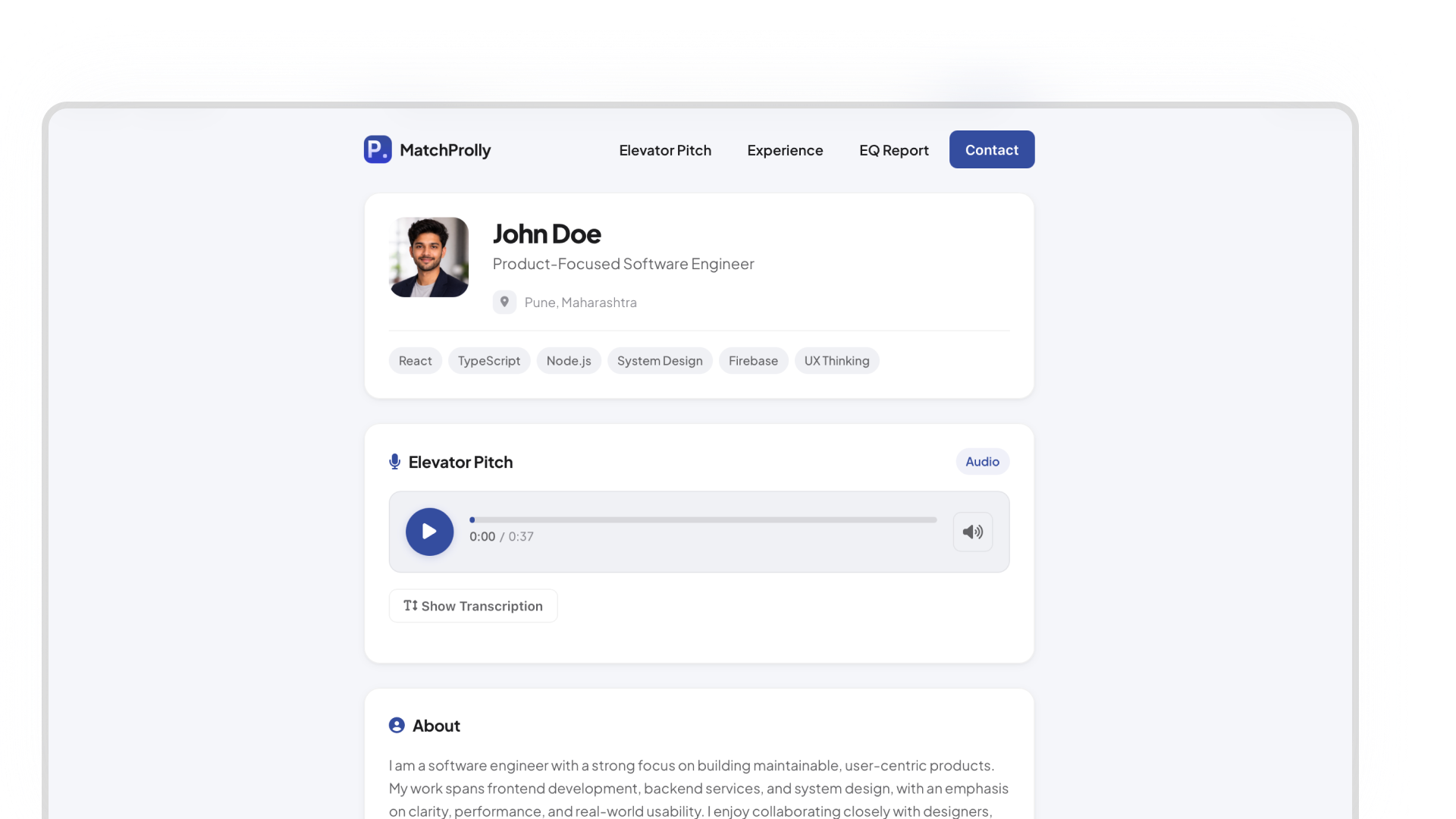 Dynamic Profile preview